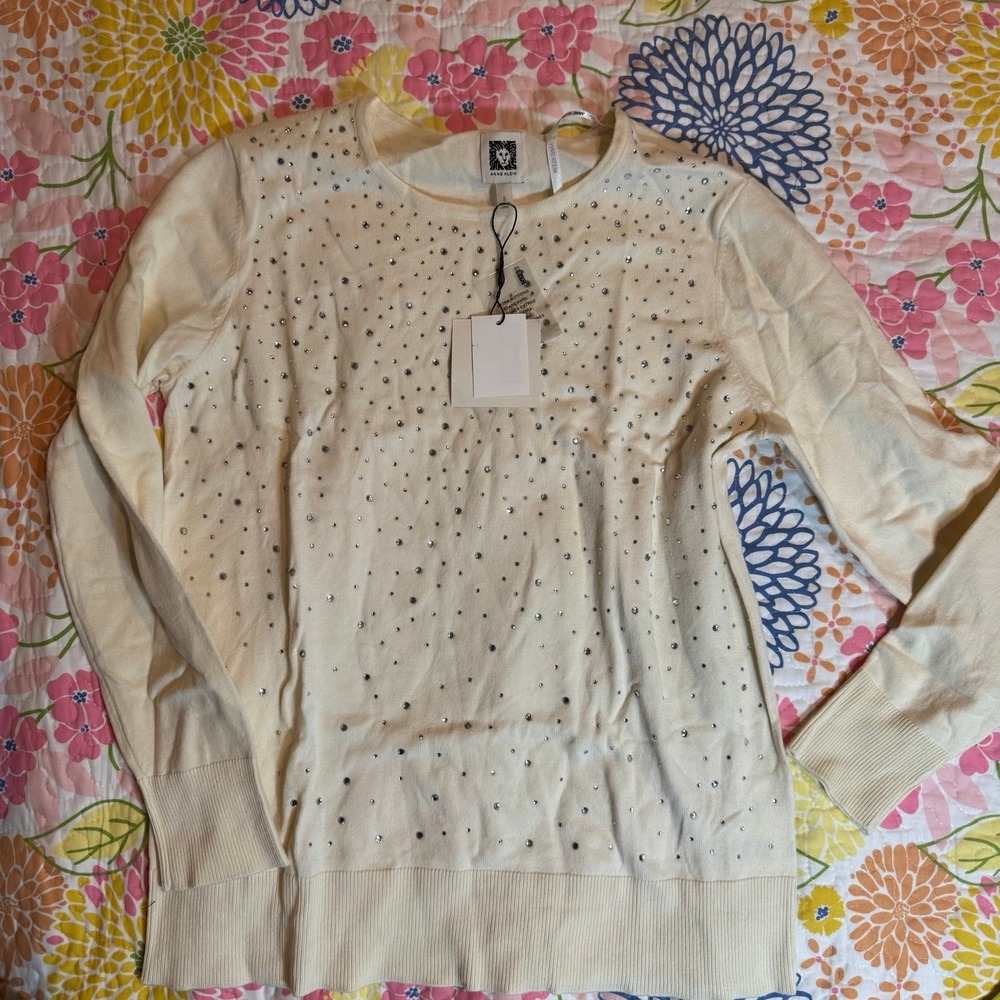 NWT small Anne Klein sparkley sweater